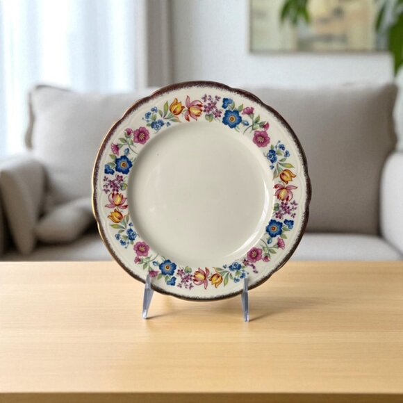 Vtg Alfred Meakin Plate. Royal Marigold Tennessee 18K gold. Bone China - Picture 1 of 6